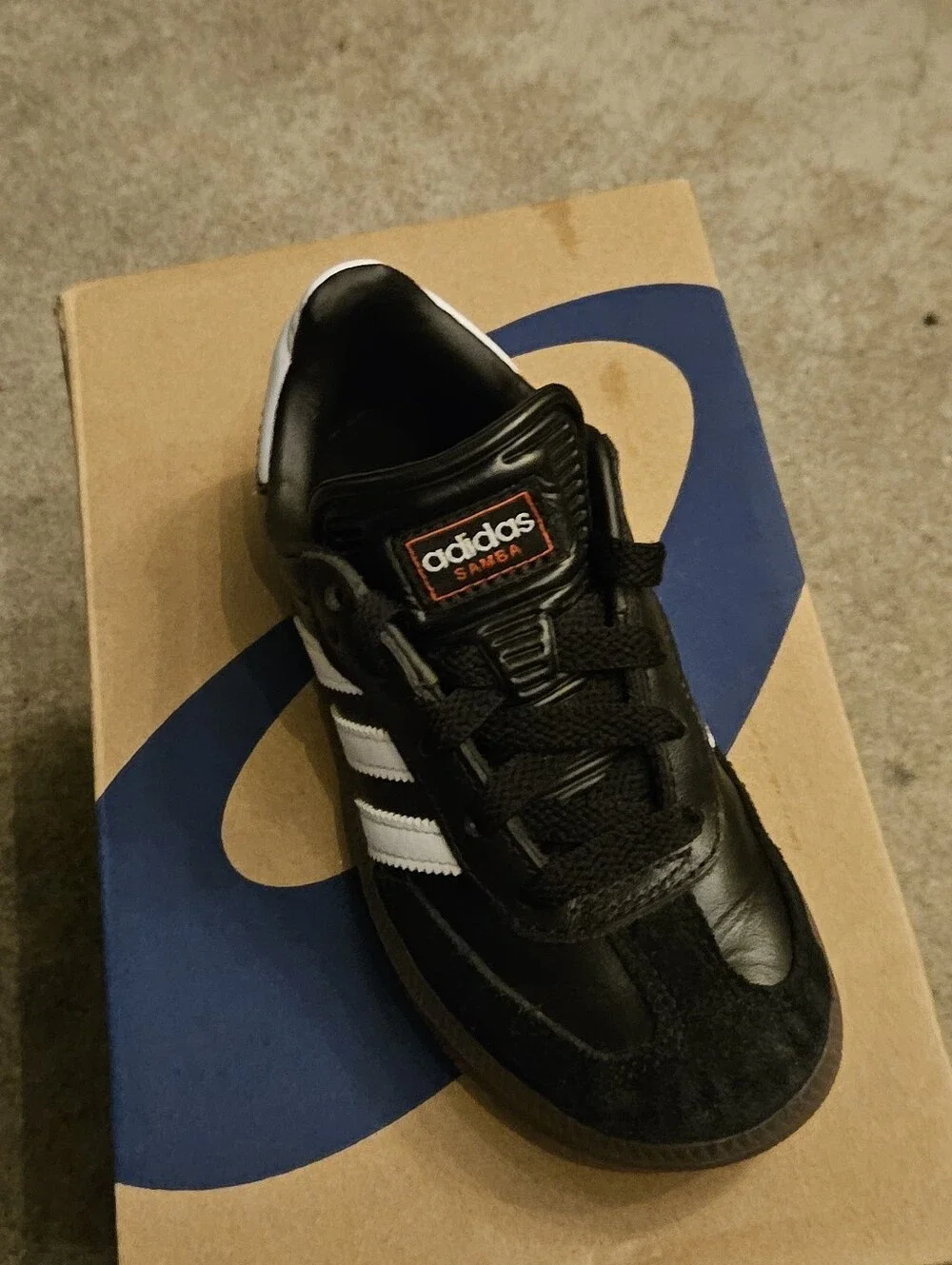 adidas Original Kids' Samba Sneakers in Black and White Gum Sz.11K